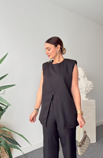 Vest with belted trouser Co-order set