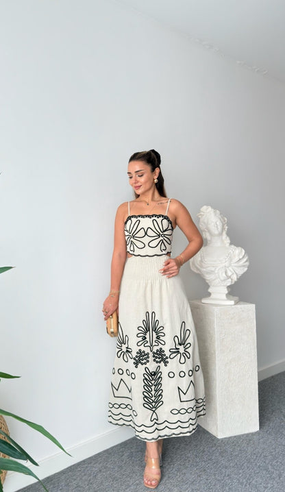 Dress with embroidery details