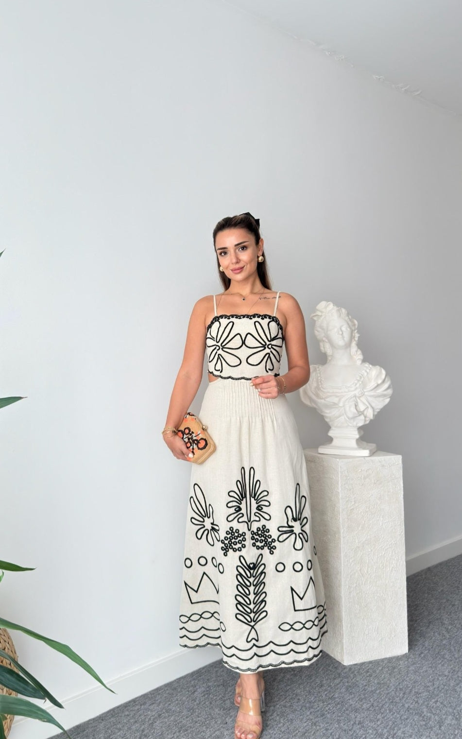 Dress with embroidery details