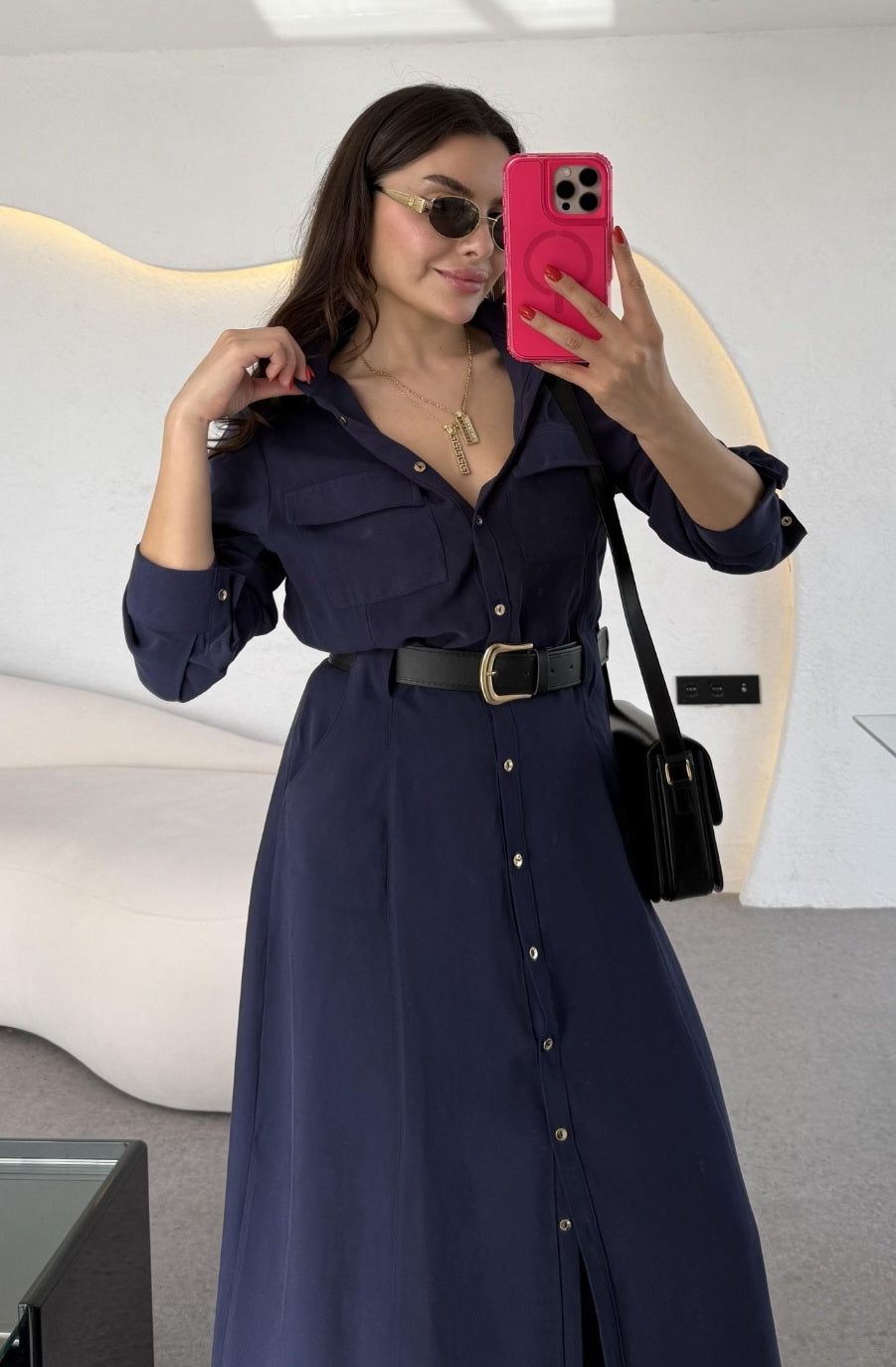 Tencil belted dress