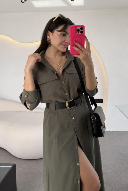 Tencil belted dress