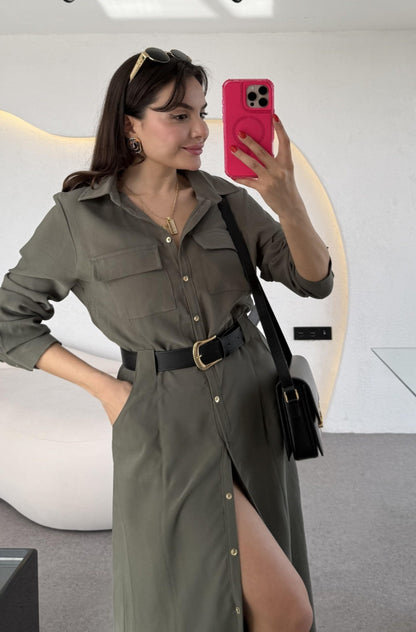 Tencil belted dress