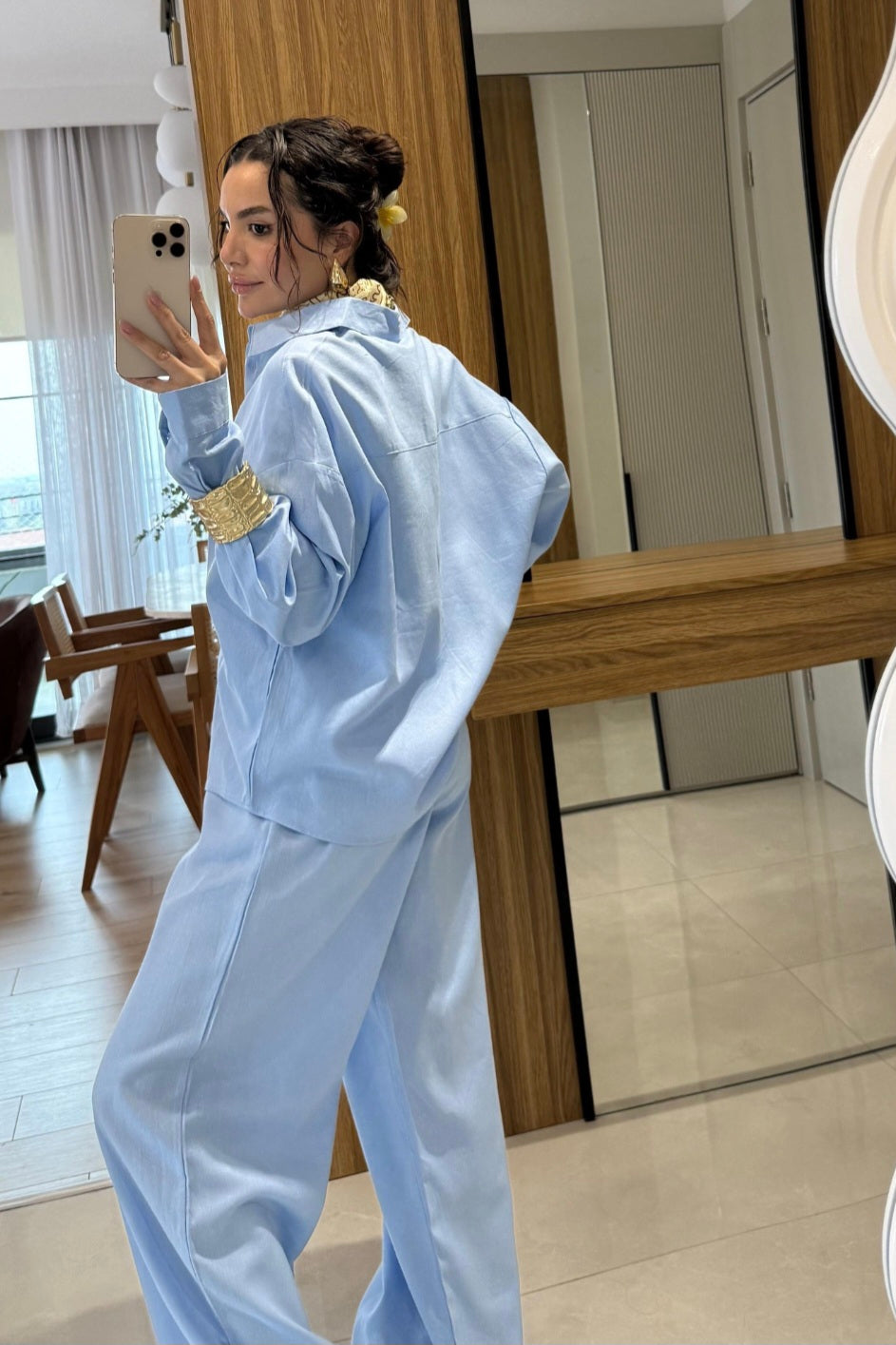 Massimo dutti linen co-ord set