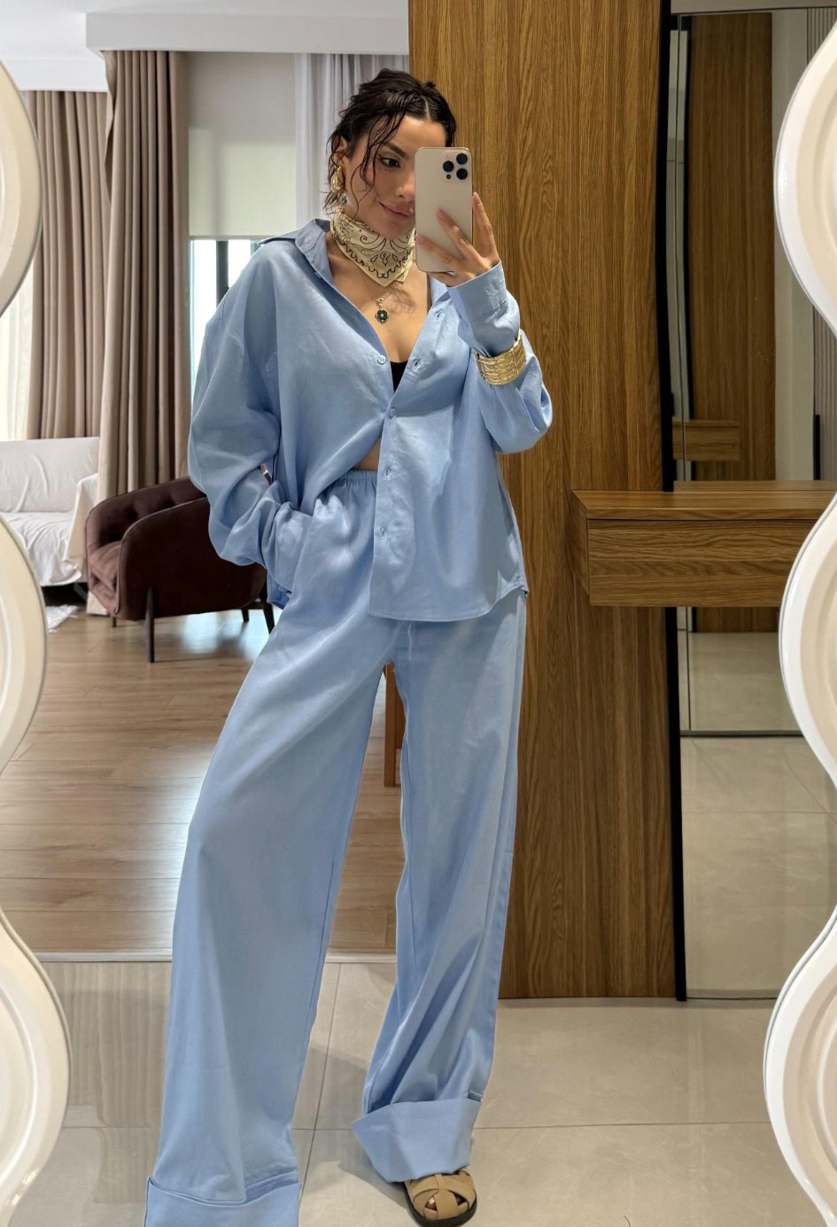Massimo dutti linen co-ord set