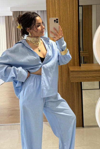 Massimo dutti linen co-ord set