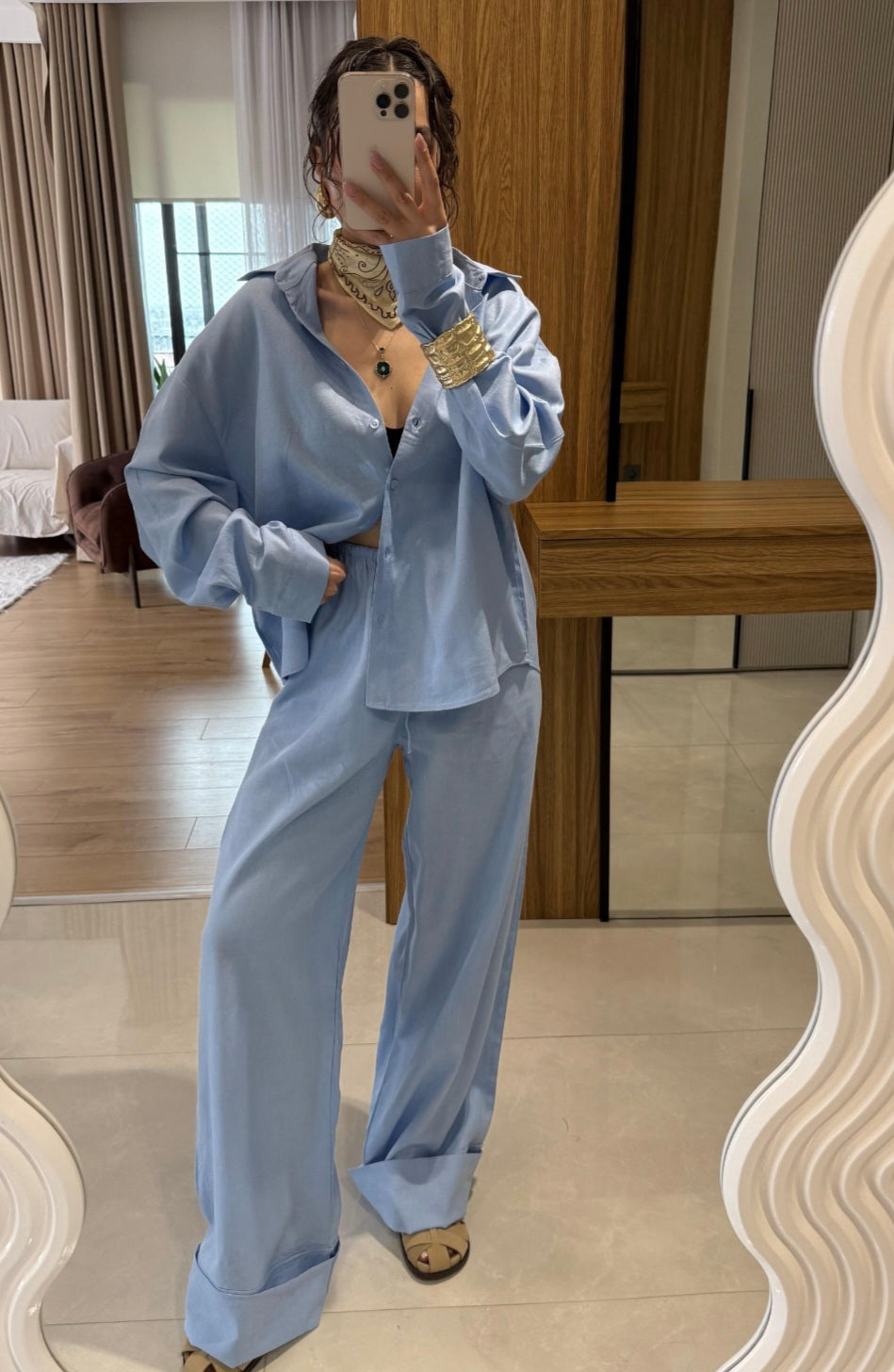 Massimo dutti linen co-ord set