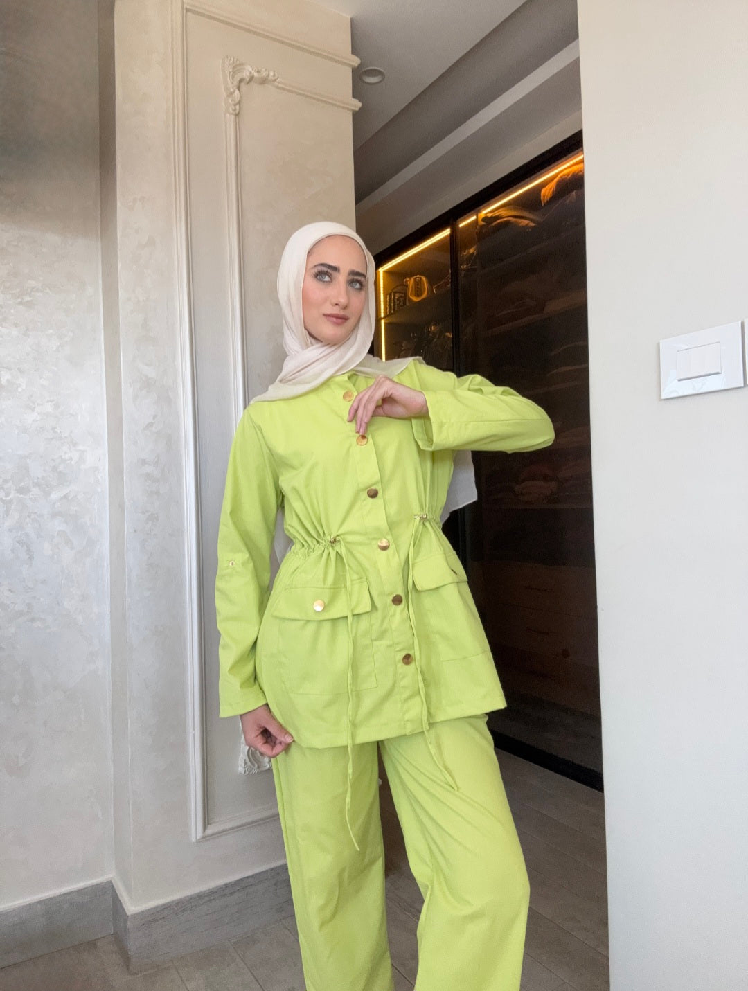 Linen canvas co-ord set