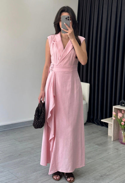 Linen Belted dress