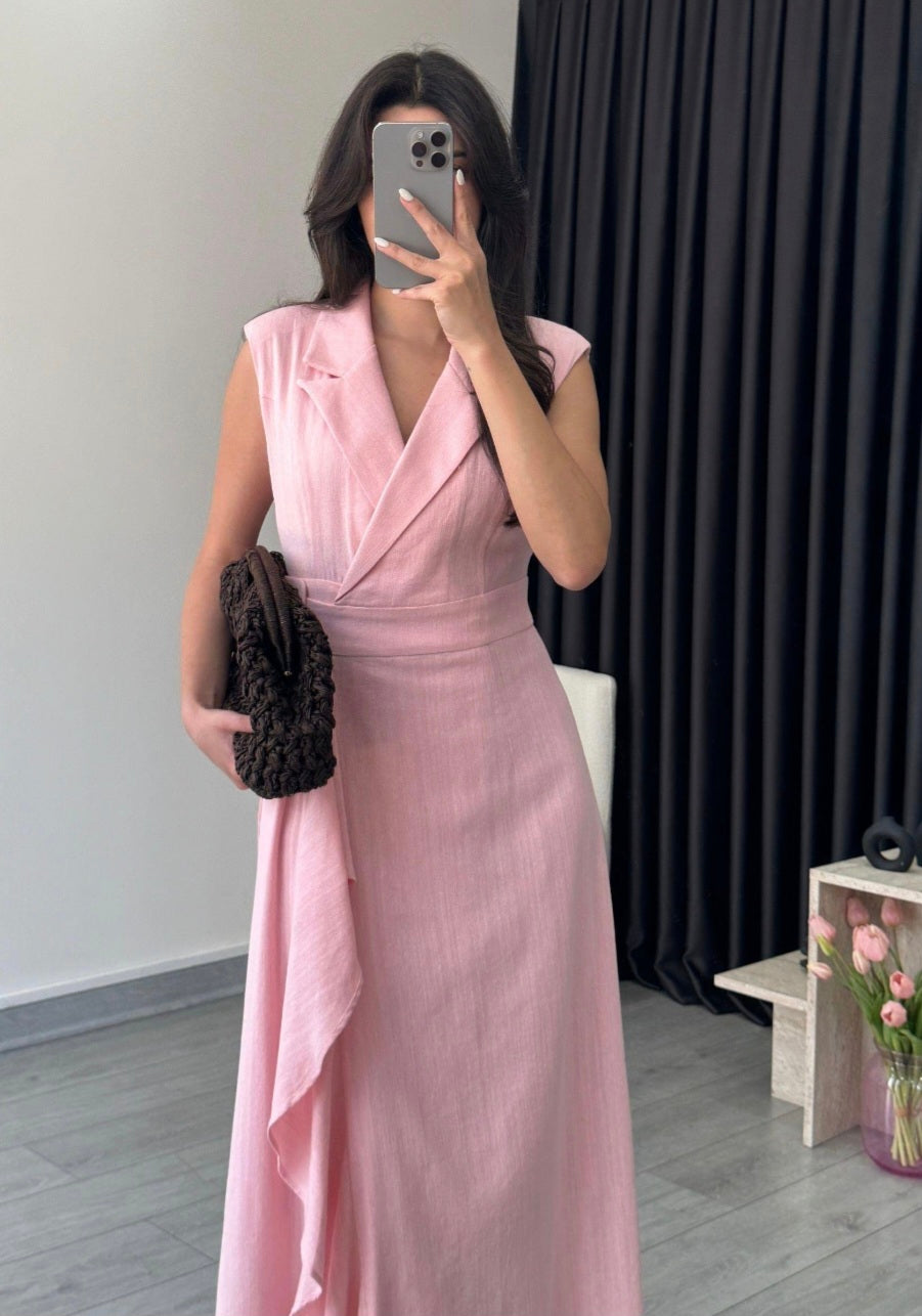 Linen Belted dress