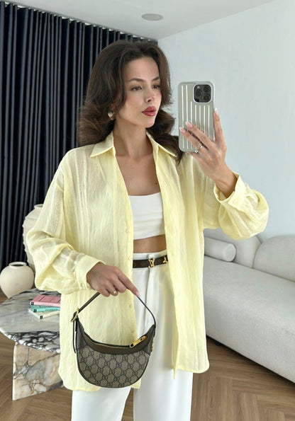 Tencel oversized shirt