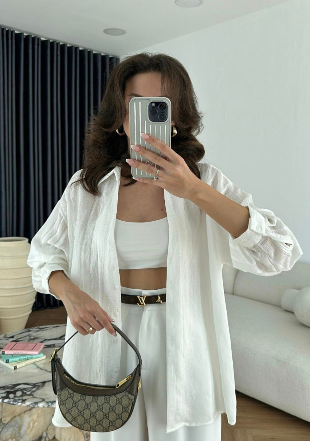 Tencel oversized shirt