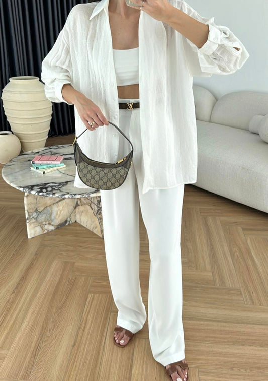 Tencel oversized shirt