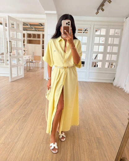 Lacoste linen dress (without belt)