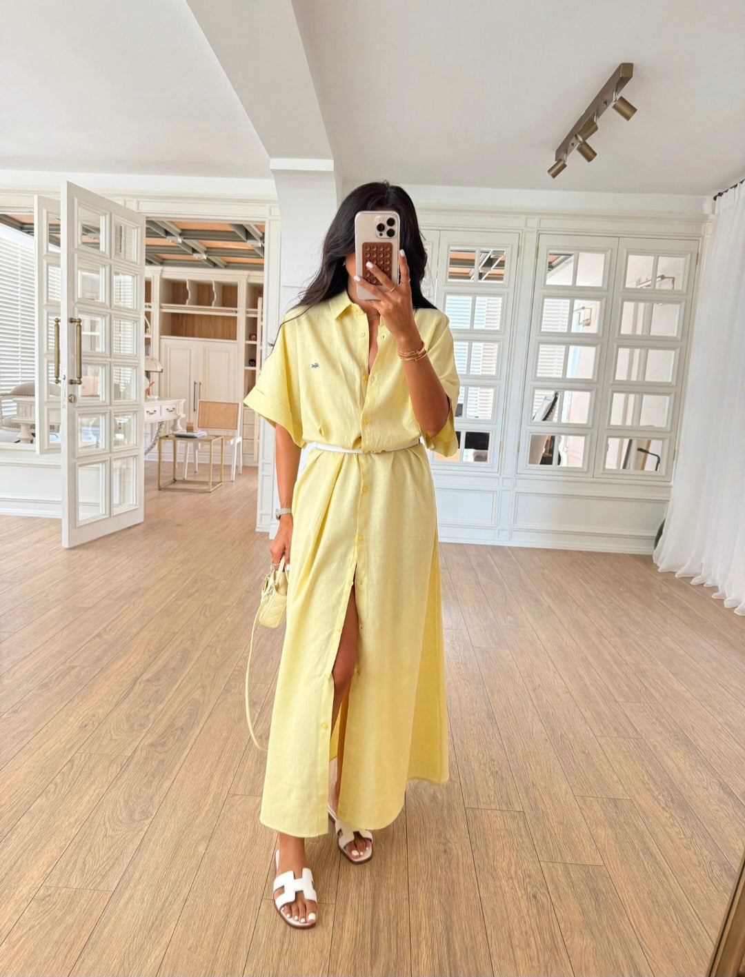 Lacoste linen dress (without belt)