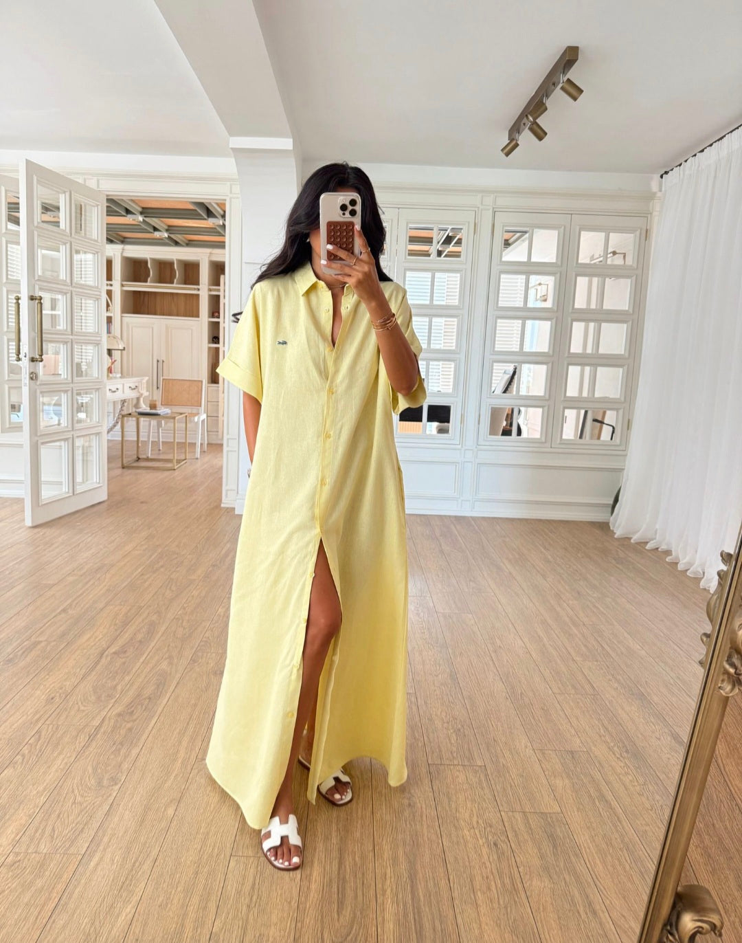 Lacoste linen dress (without belt)