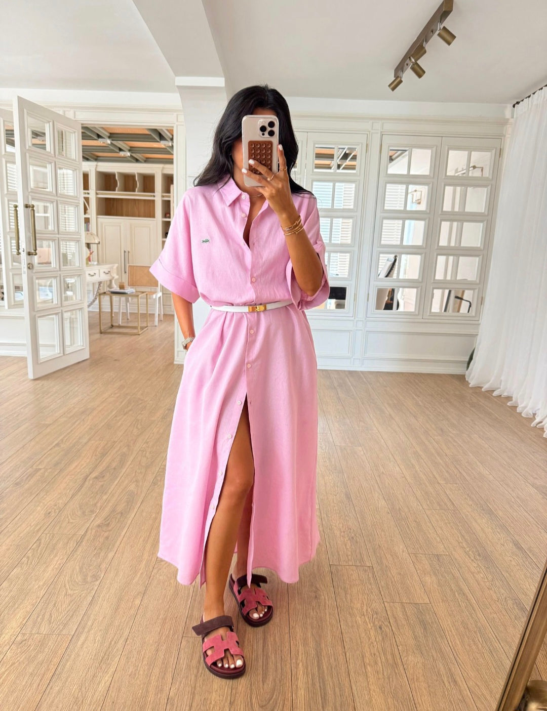 Lacoste linen dress ( without belt)