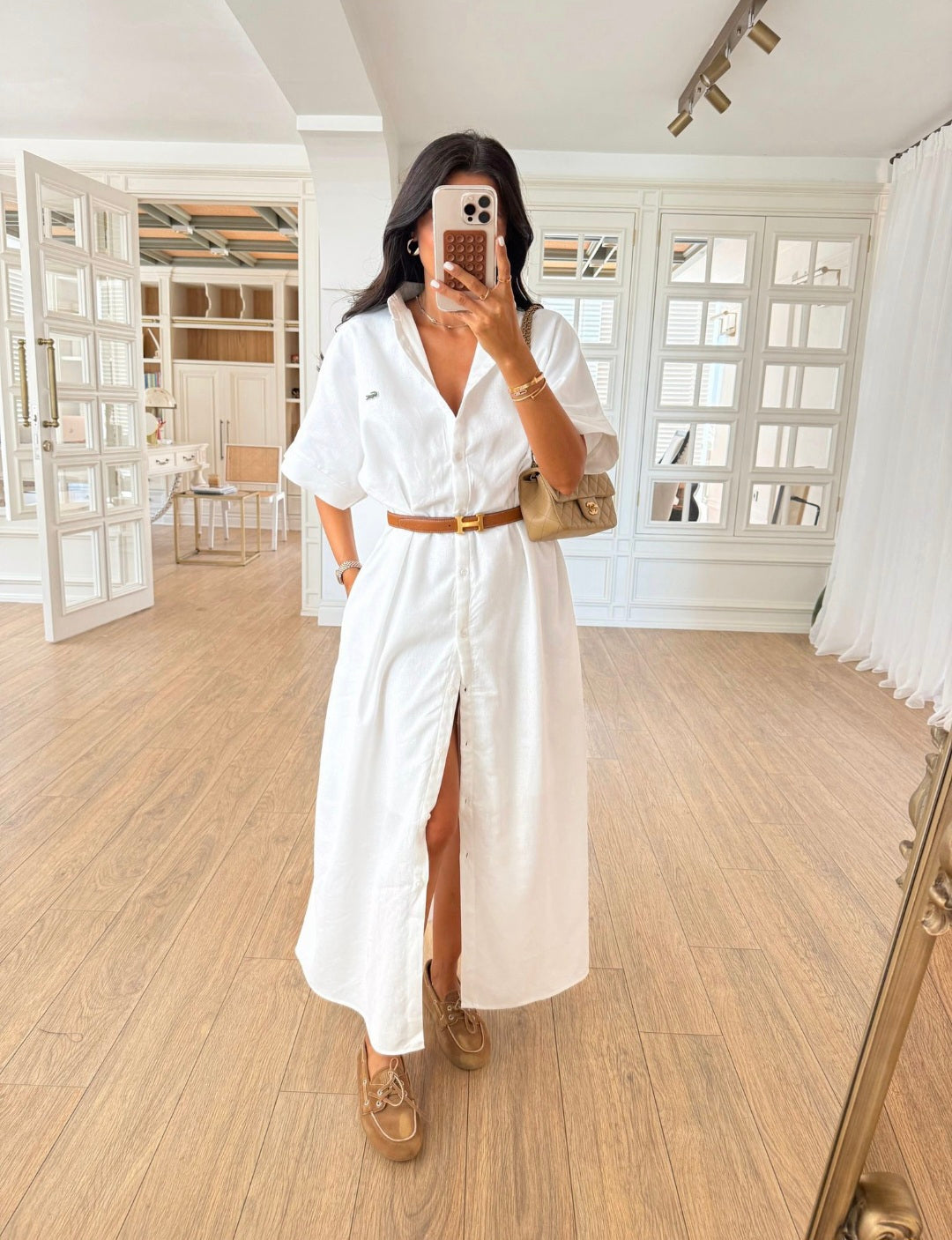 Lacoste linen dress ( without belt)