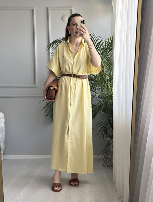 Lacoste linen dress (without belt)
