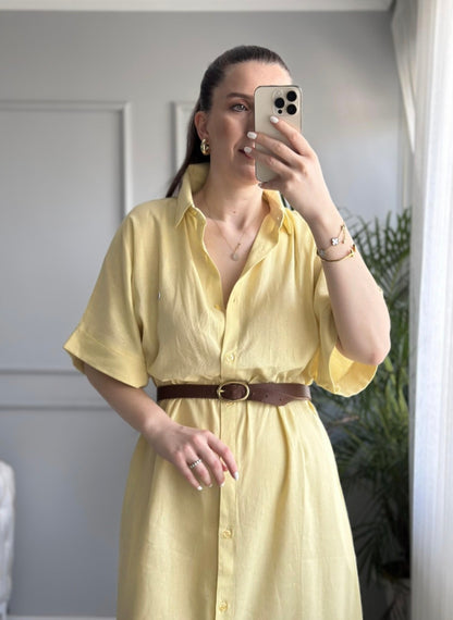 Lacoste linen dress (without belt)