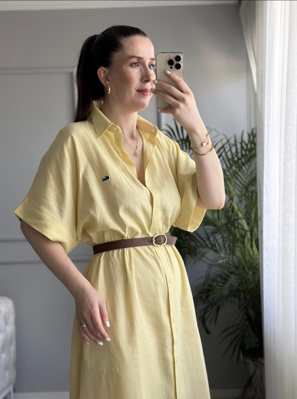 Lacoste linen dress (without belt)