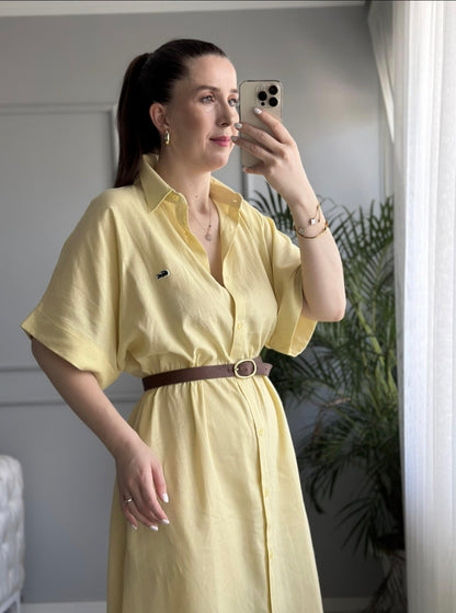 Lacoste linen dress (without belt)