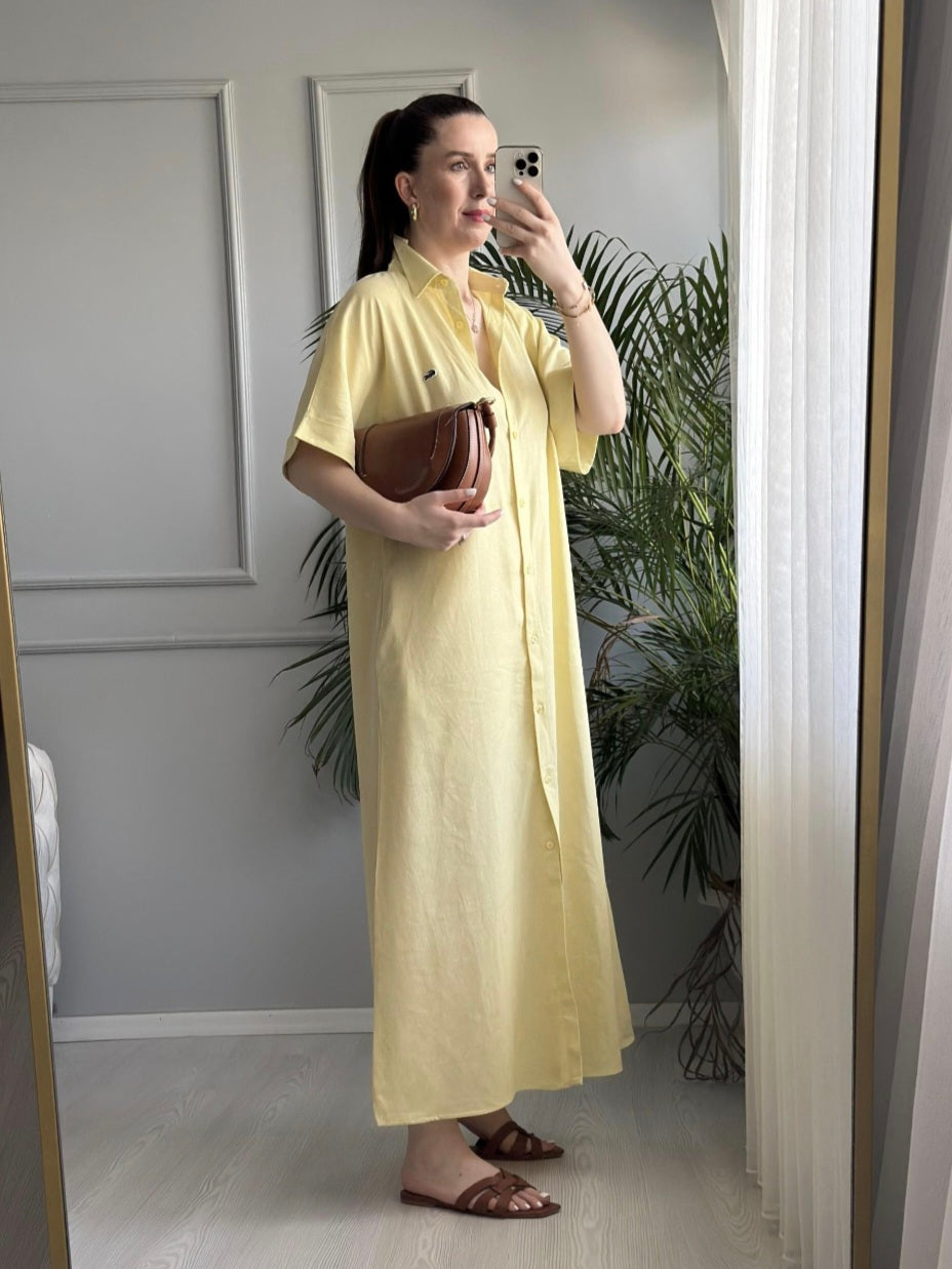 Lacoste linen dress (without belt)