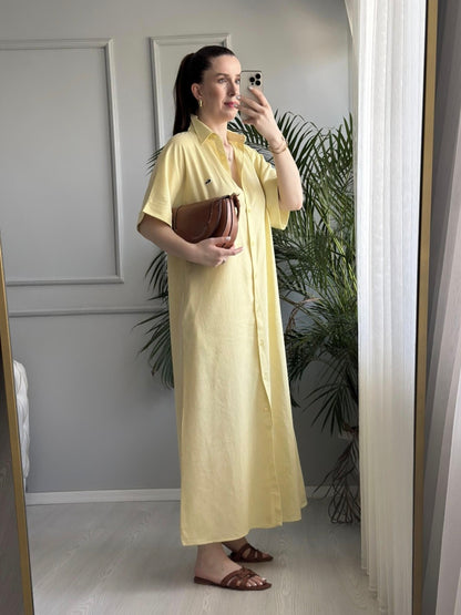 Lacoste linen dress (without belt)