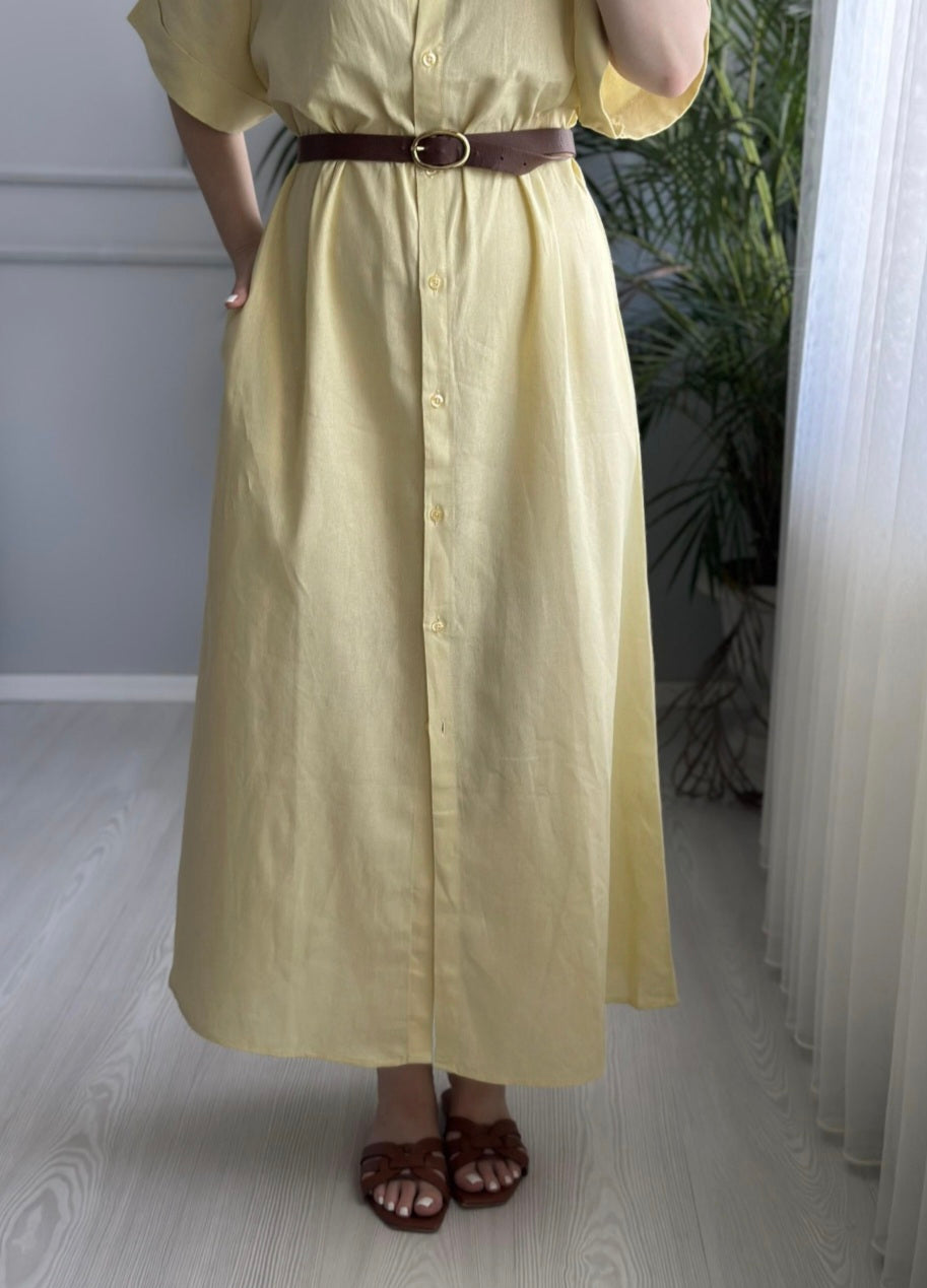 Lacoste linen dress (without belt)