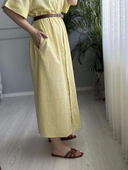 Lacoste linen dress (without belt)