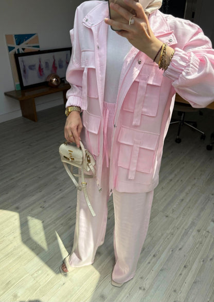 Metallic satin co-ord set