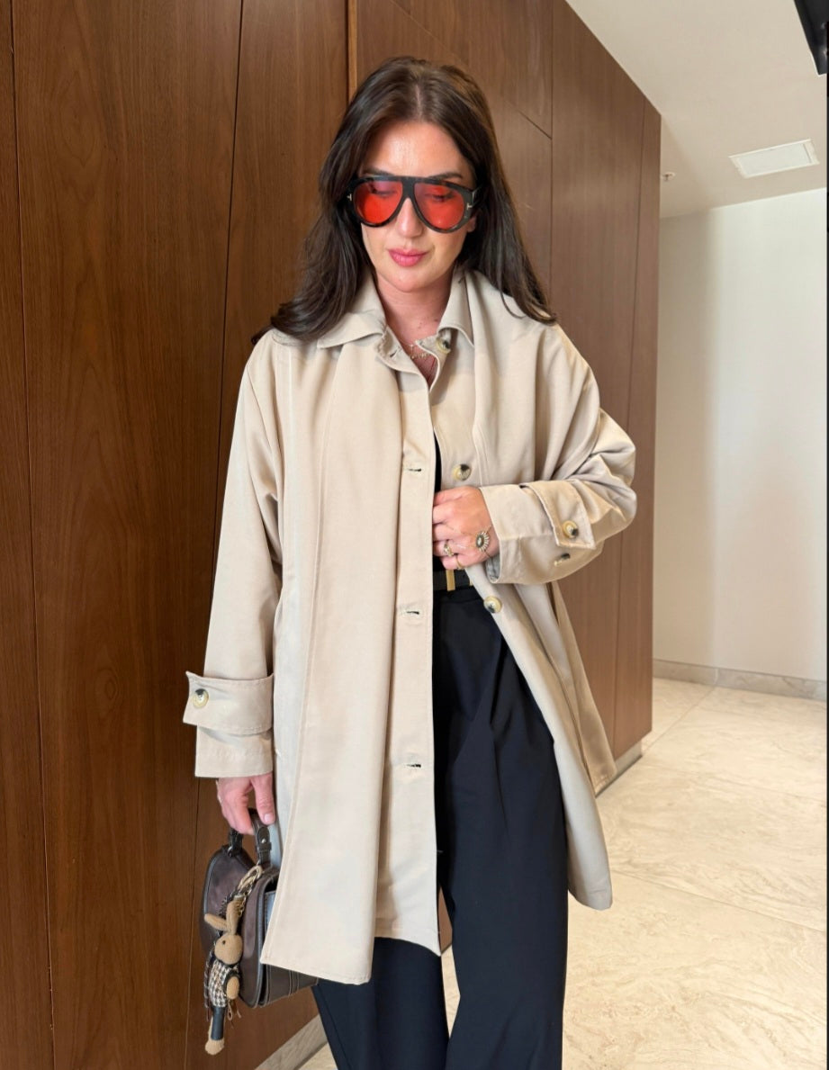 Massimo dutti trenchcoat with removable scarf