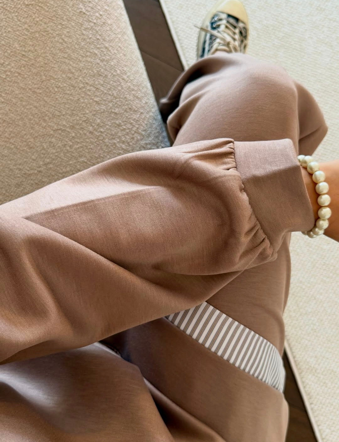 Oysho fabric tracksuit with shirt details