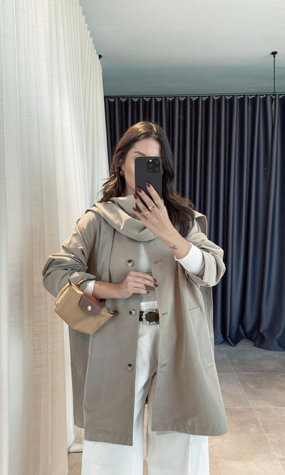 Massimo dutti trenchcoat with removable scarf