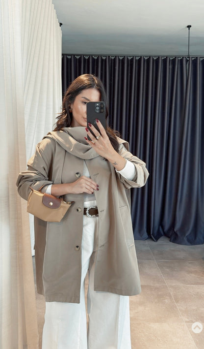 Massimo dutti trenchcoat with removable scarf