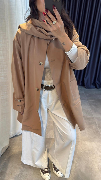 Massimo dutti trenchcoat with removable scarf