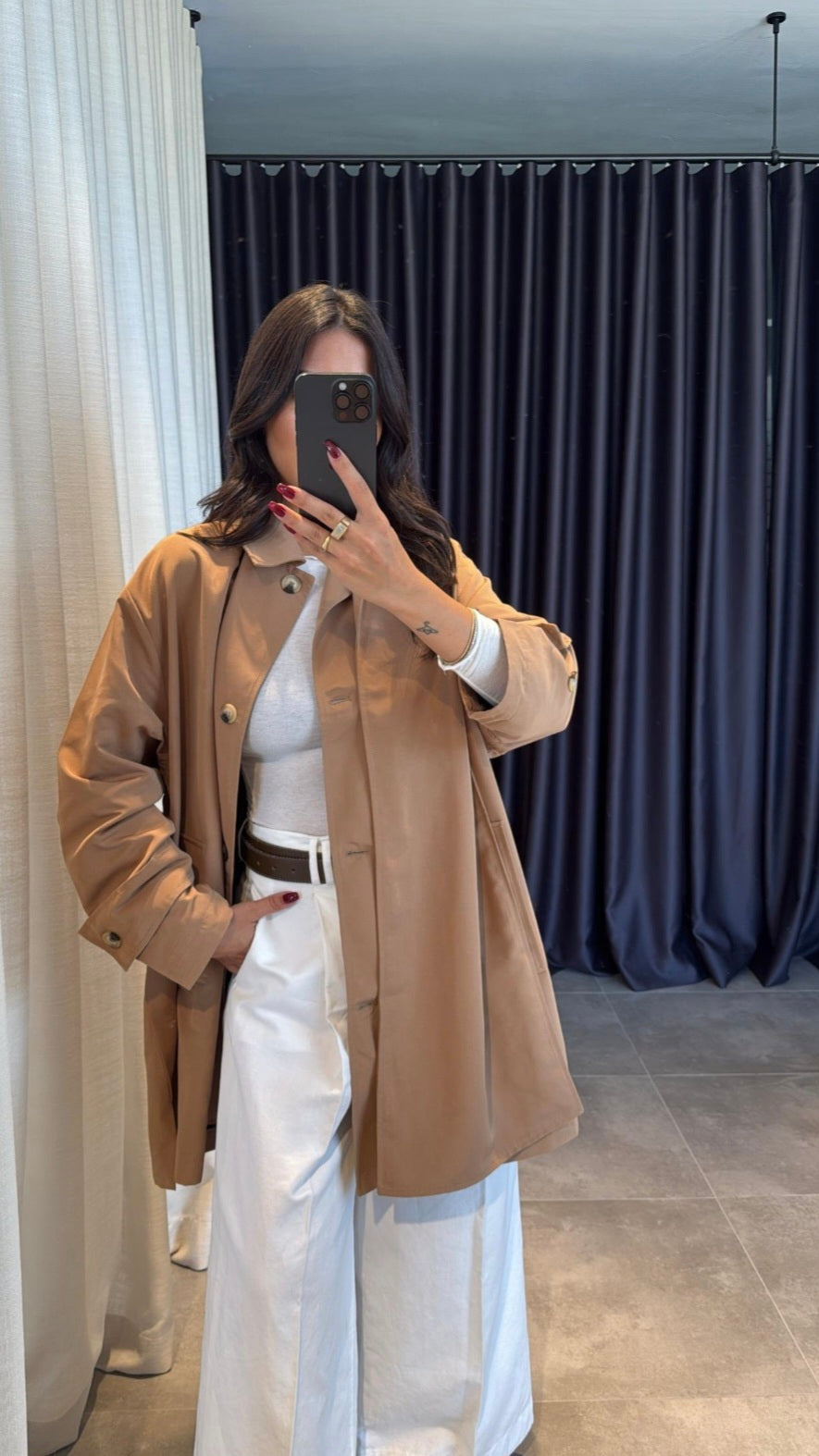 Massimo dutti trenchcoat with removable scarf