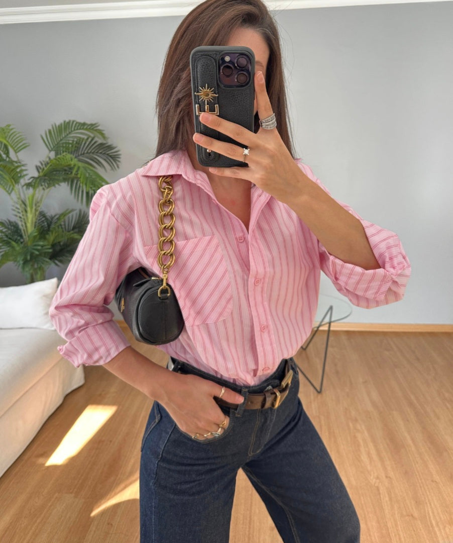 Striped Pink Shirt
