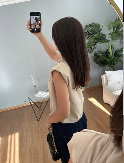 Sleeveless Padded top