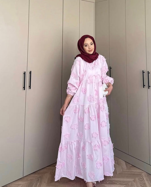 Textured fabric Boheme dress