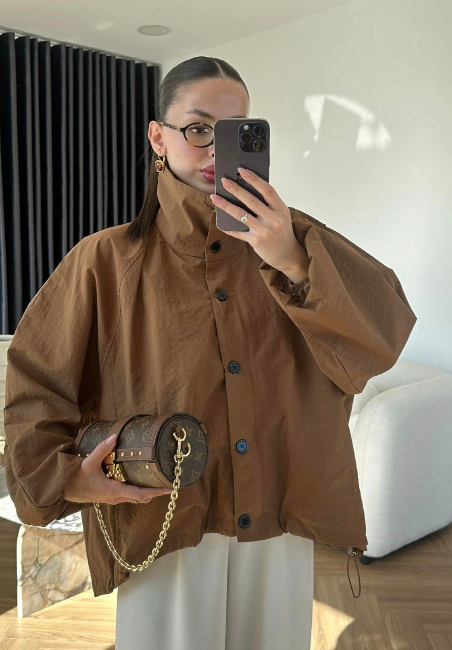 Parachute material oversized jacket (without lining)