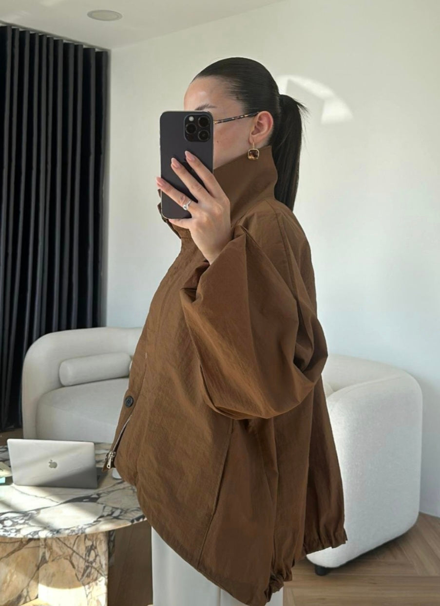 Parachute material oversized jacket (without lining)