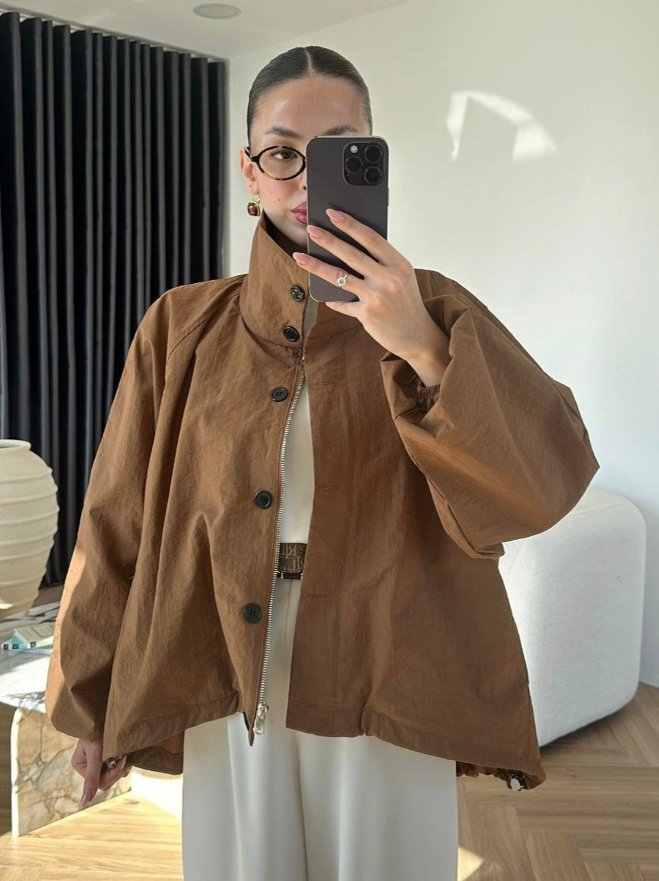 Parachute material oversized jacket (without lining)