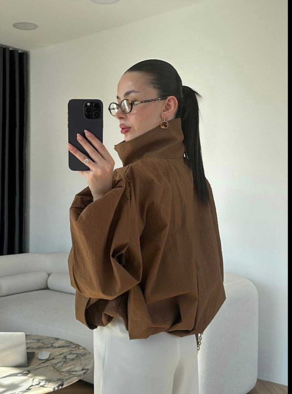 Parachute material oversized jacket (without lining)