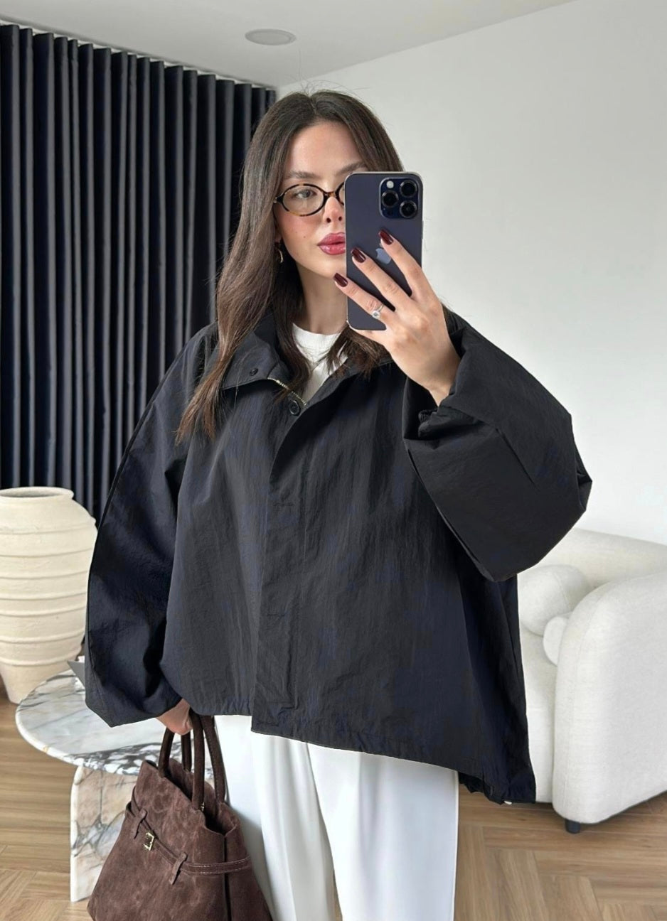 Parachute material oversized jacket (without lining)