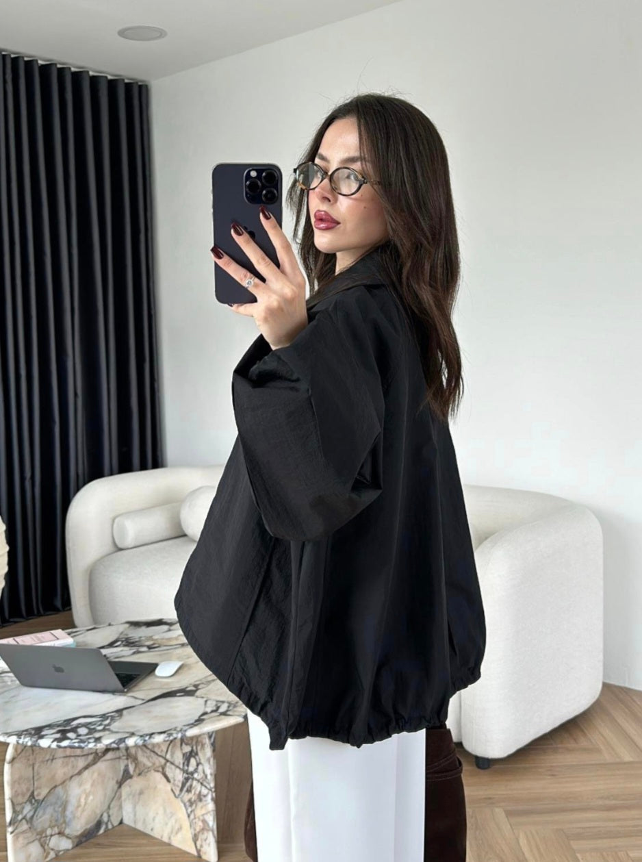 Parachute material oversized jacket (without lining)
