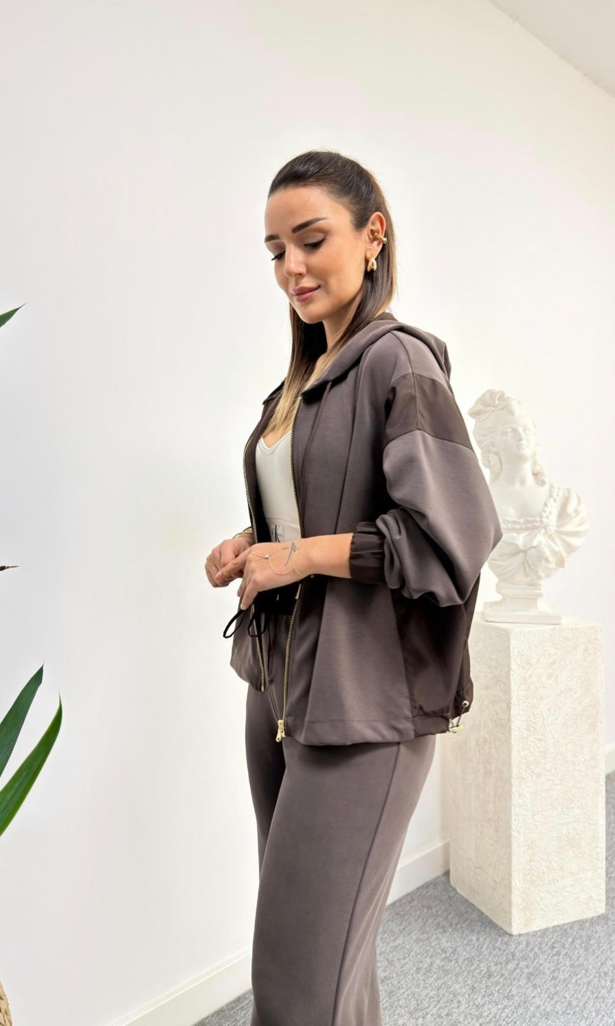 Network Oysho fabric tracksuit with Parachute details