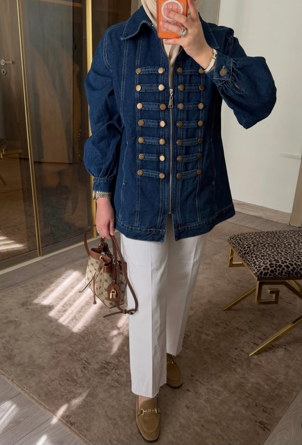 Napoleon denim jacket - dark blue