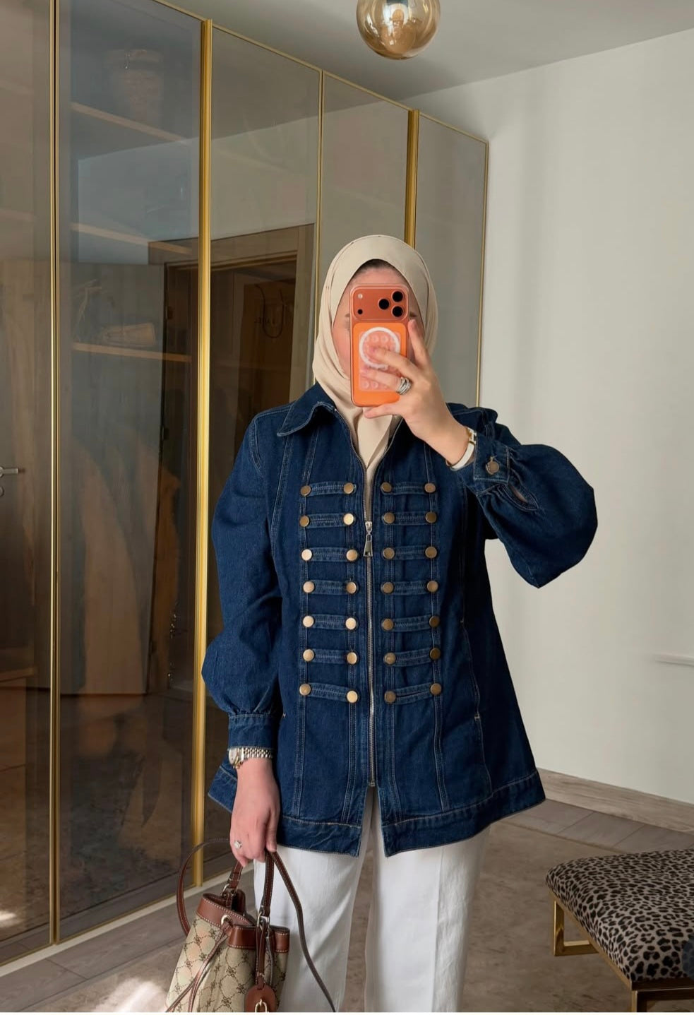 Napoleon denim jacket - dark blue