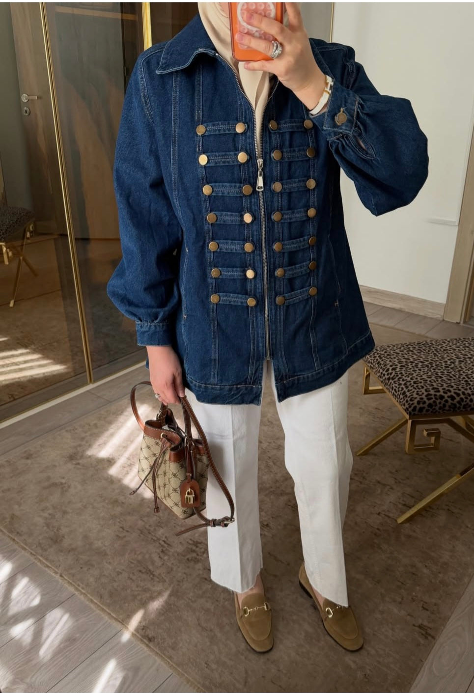 Napoleon denim jacket - dark blue