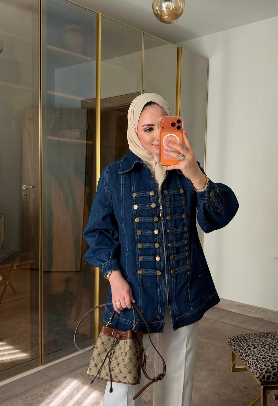Napoleon denim jacket - dark blue